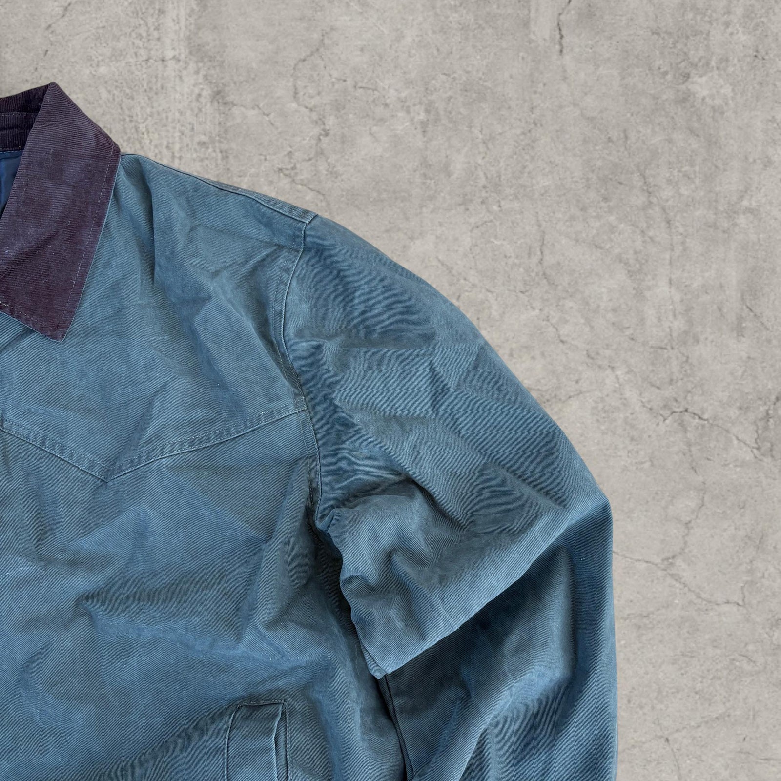 Vintage Style Bomber Harrington Jacket: Dark Green, Unisex, Collared Zip Detail