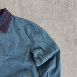 Vintage Style Bomber Harrington Jacket: Dark Green, Unisex, Collared Zip Detail