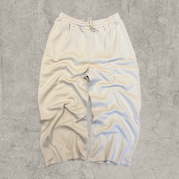 Super baggy wide leg Korean joggers in cream.